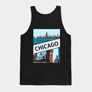 Chicago Decal Tank Top